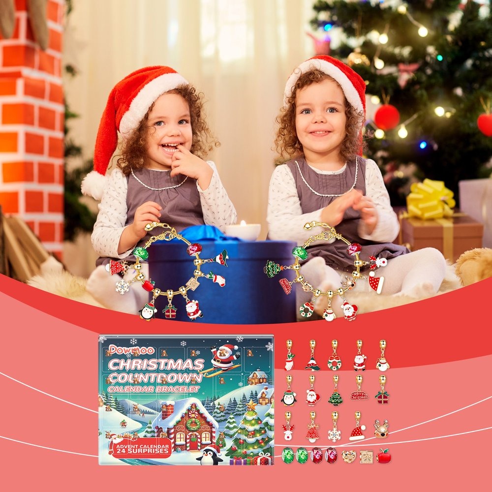 24-Day Christmas Bracelet Surprise Blind Box Kit