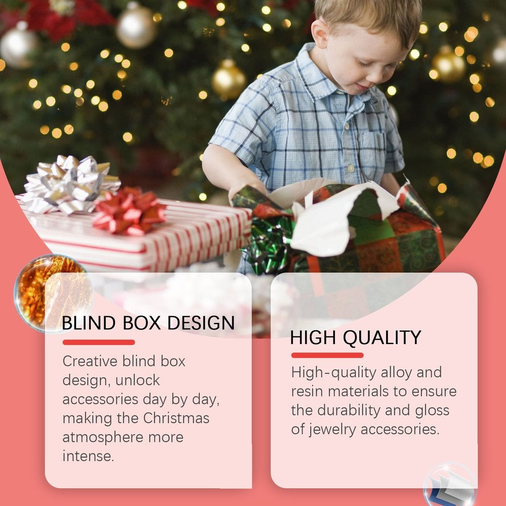 24-Day Christmas Bracelet Surprise Blind Box Kit